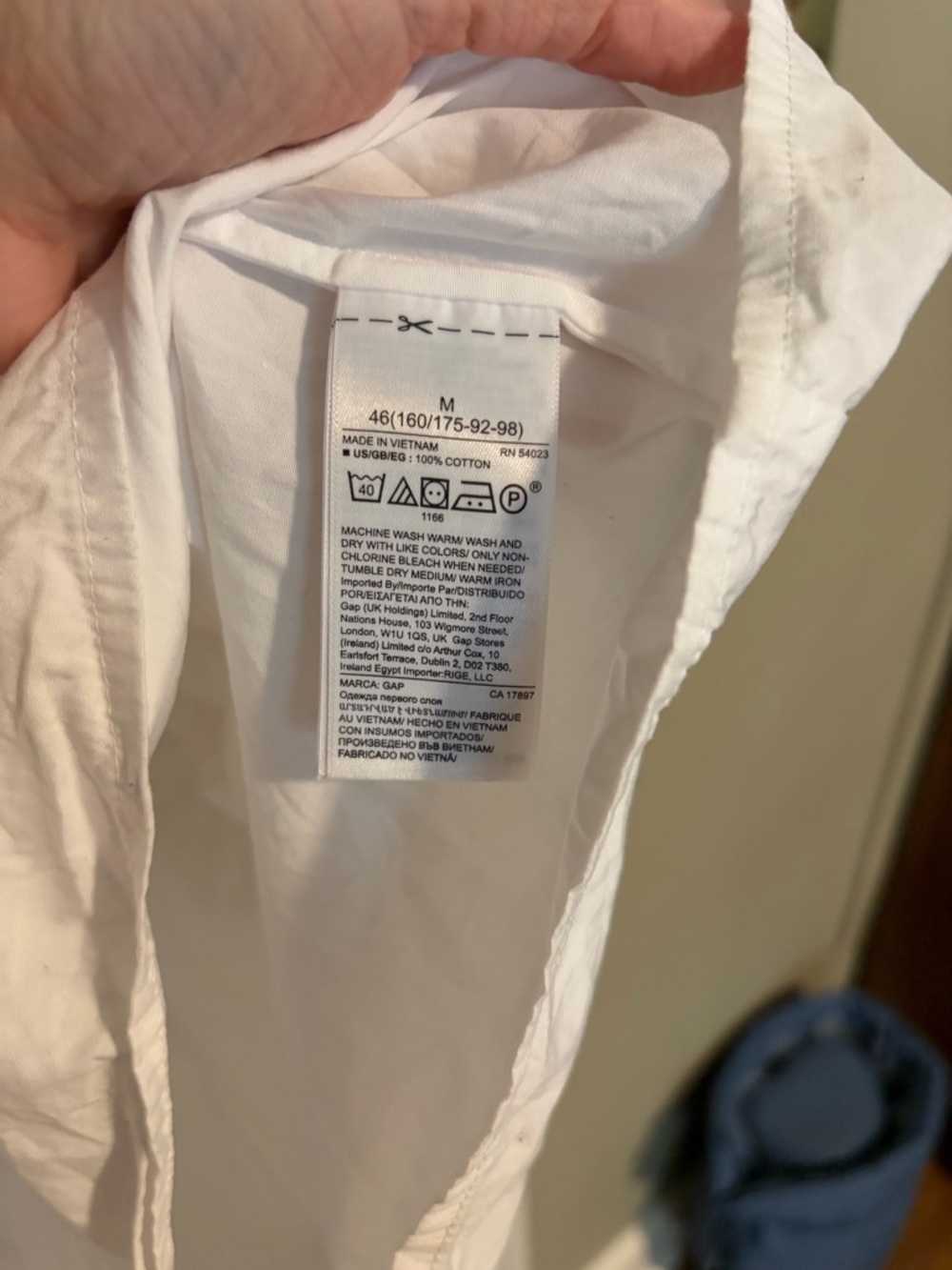 Gap tiered white poplin shirt - Picture 5 of 7